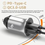 PD USB-C / Typ-C + QC3.0 USB-Fast-Ladegerät-Ladegerät mit zwei LED-Indikator – Bild 2