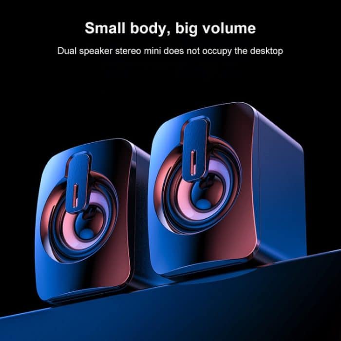 A2 USB 2.0 Kabelgesteuerter, nicht leuchtender Mini-Desktop-Lautsprecher für Mobiltelefone und Computer, Non-luminous – Bild 2