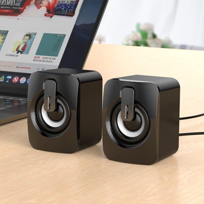 A2 USB 2.0 Kabelgesteuerter, beleuchteter Mini-Desktop-Lautsprecher für Mobiltelefone und Computer, Illuminated – Bild 7