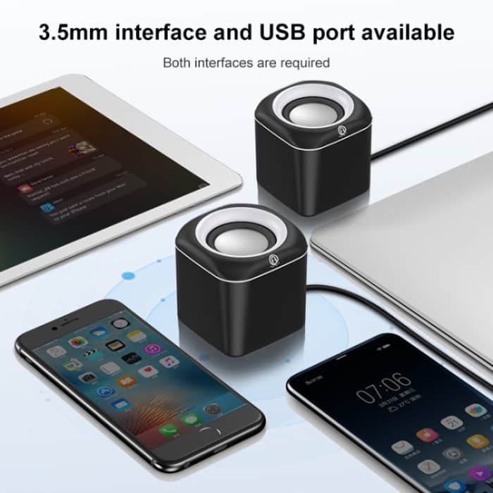 A1 Standardversion USB-drahtgesteuerter Mini-Kabellautsprecher mit hoher Lautstärke, Kabellänge: 1,1 m, Standard Version – Bild 4