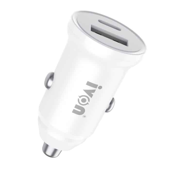 IVON CC45 20W PD 3.0 USB-C / Typ-C + QC 3.0 USB-Port Mini-Autoladegerät – Bild 2