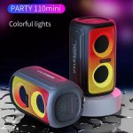 HOPESTAR Party 110 Mini-Bluetooth-Lautsprecher mit bunten Lichtern, Party 110 Mini (Black), Party 110 Mini (Green), Party 110 Mini (Grey), Party 110 Mini (Blue) – Bild 2