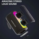 HOPESTAR Party 110 Mini-Bluetooth-Lautsprecher mit bunten Lichtern, Party 110 Mini (Black), Party 110 Mini (Green), Party 110 Mini (Grey), Party 110 Mini (Blue) – Bild 3