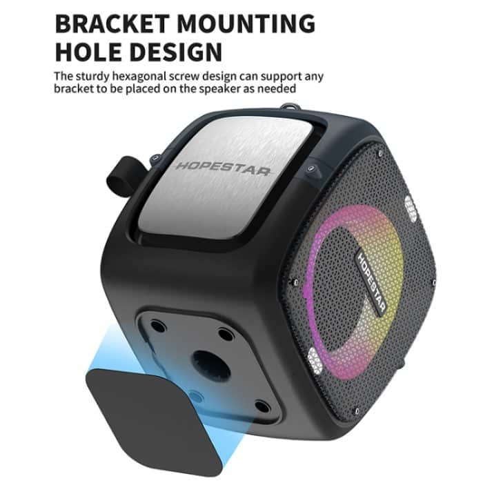 HOPESTAR Party One RGB-Beleuchtung, kabelloser Bluetooth-Lautsprecher, Party One(Black), Party One(Grey), Party One(Blue), Party One(Yellow) – Bild 3