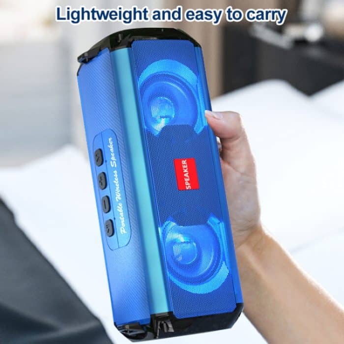 EBS-045 Drahtloser Stereo-RGB-Mini-tragbarer Outdoor-Musik-Subwoofer-Stereolautsprecher mit Licht – Bild 6