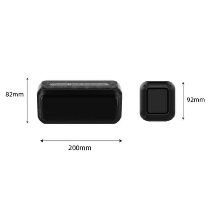 EBS-307 20W Hochleistungs-tragbarer Subwoofer Wasserdichter kabelloser Bluetooth-Lautsprecher – Bild 2