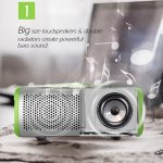 EBS-508 Tragbarer, wasserdichter Outdoor-Subwoofer, kabelloser Bluetooth-Lautsprecher – Bild 3