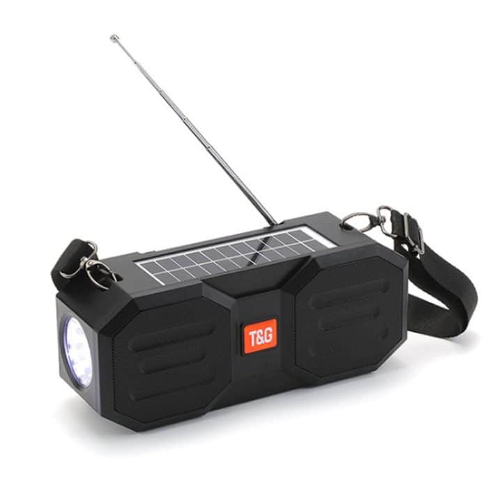 T&G TG634 Outdoor Solar Power Bluetooth Wireless-Lautsprecher mit FM/Taschenlampe/TF-Kartensteckplatz – Bild 1
