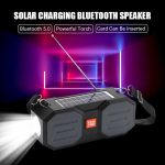 T&G TG634 Outdoor Solar Power Bluetooth Wireless-Lautsprecher mit FM/Taschenlampe/TF-Kartensteckplatz – Bild 3