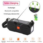 T&G TG634 Outdoor Solar Power Bluetooth Wireless-Lautsprecher mit FM/Taschenlampe/TF-Kartensteckplatz – Bild 6
