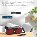 T&G TG634 Outdoor Solar Power Bluetooth Wireless-Lautsprecher mit FM/Taschenlampe/TF-Kartensteckplatz – Bild 7