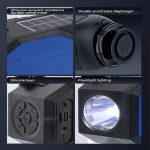 T&G TG634 Outdoor Solar Power Bluetooth Wireless-Lautsprecher mit FM/Taschenlampe/TF-Kartensteckplatz – Bild 8