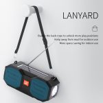 T&G TG634 Outdoor Solar Power Bluetooth Wireless-Lautsprecher mit FM/Taschenlampe/TF-Kartensteckplatz – Bild 9