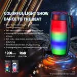 WEKOME D40 5W Sound Pulse Bunter Bluetooth-Lautsprecher, D40 (Black), D40 (White) – Bild 4