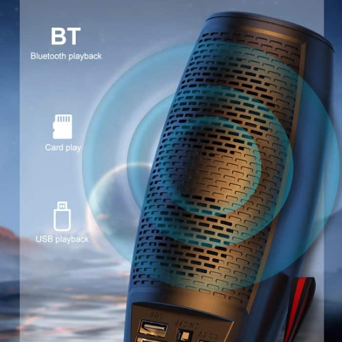 WEKOME D40 5W Sound Pulse Bunter Bluetooth-Lautsprecher, D40 (Black), D40 (White) – Bild 8