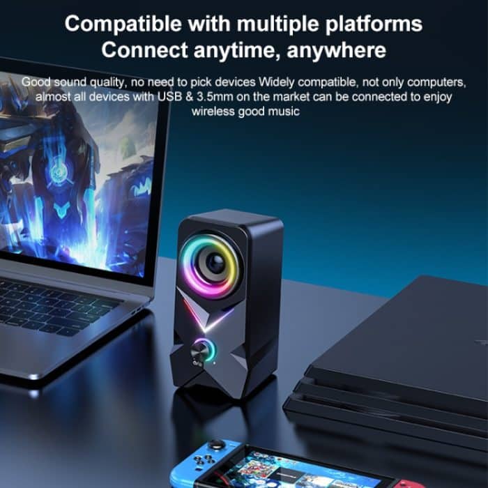 L2 Outdoor Tragbarer RGB-Licht-USB-Bluetooth-Wireless-Lautsprecher – Bild 13