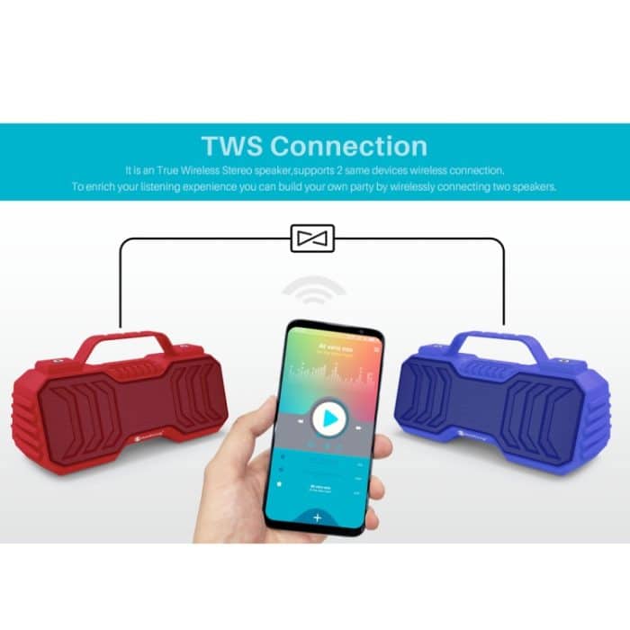 NewRixing NR-2029 Tragbarer kabelloser Bluetooth-Stereolautsprecher, unterstützt TWS-Funktionslautsprecher – Bild 6