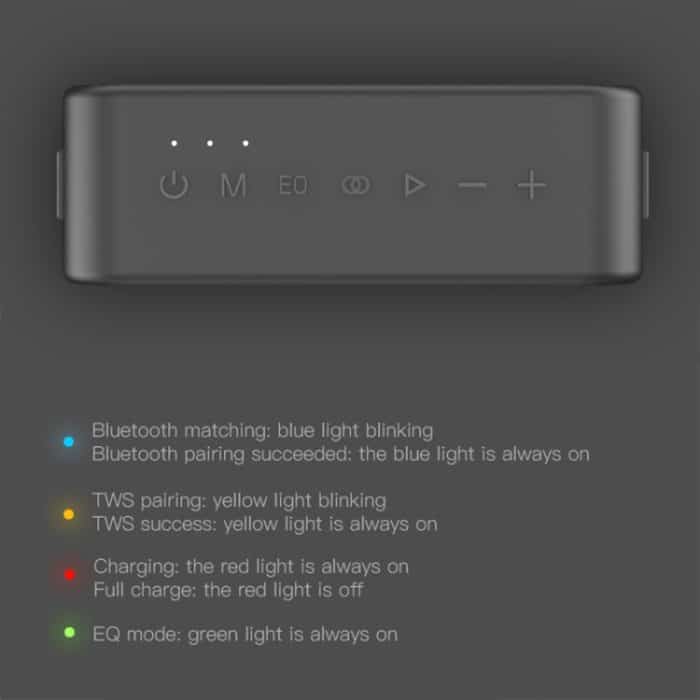 XDOBO 1983Plus IPX7 Wasserdichter tragbarer Outdoor-Bluetooth-Lautsprecher Desktop-Audio-Subwoofer – Bild 7