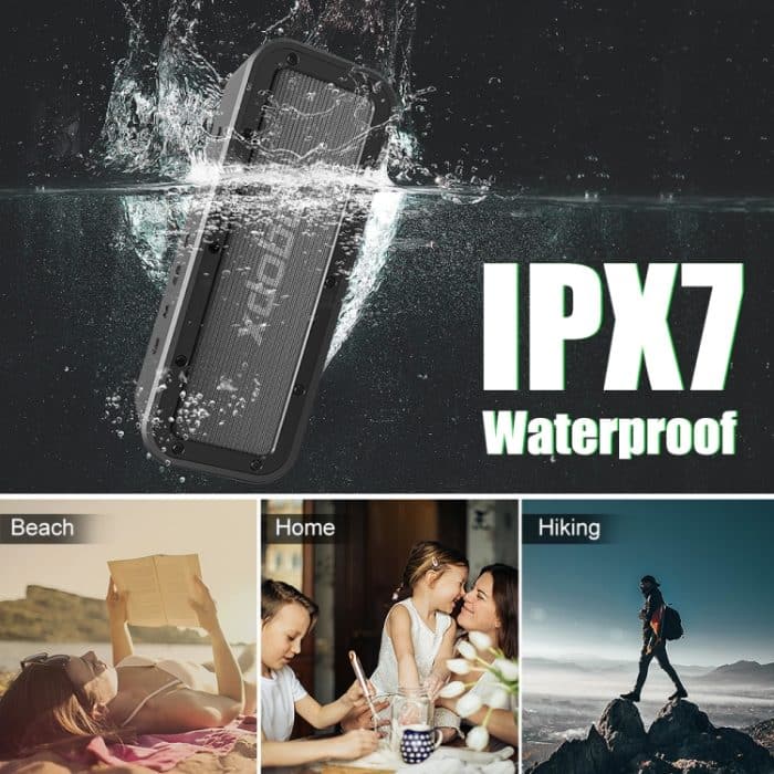 XDOBO Wake 1983 IPX7 Wasserdichter tragbarer kabelloser Bluetooth-Außenlautsprecher – Bild 12