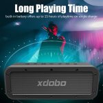 XDOBO Wake 1983 IPX7 Wasserdichter tragbarer kabelloser Bluetooth-Außenlautsprecher – Bild 8