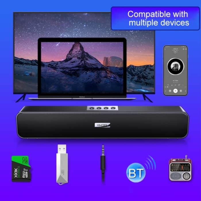 YINDIAO A36 Bluetooth 5.0 Smart Subwoofer Computer Drahtloser Bluetooth-Lautsprecher, Bluetooth-Upgrade-Version, Bluetooth Upgrade Version(Black), Bluetooth Upgrade Version(Grey) – Bild 7