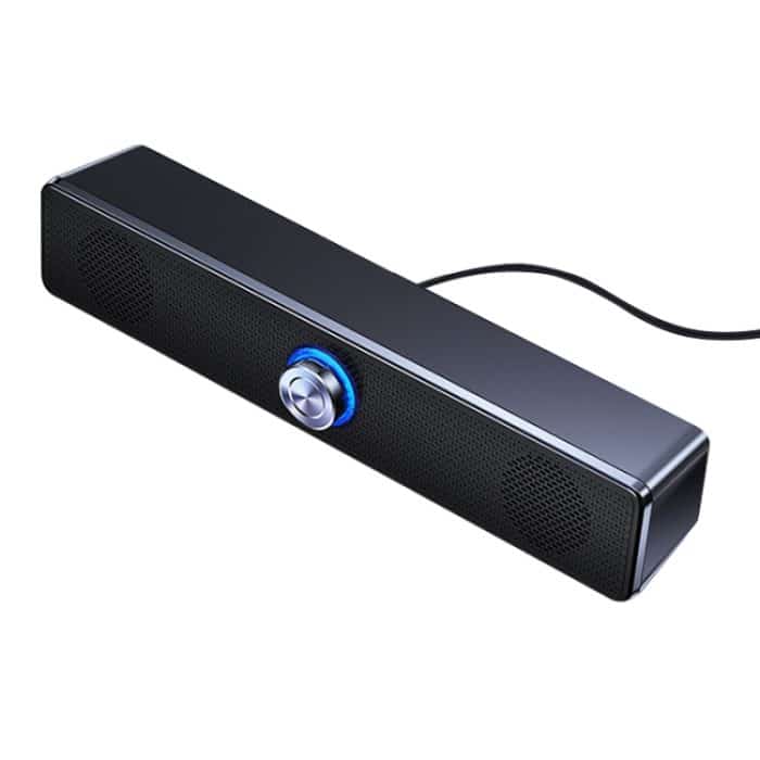 YINDIAO A36 Smart Subwoofer, computerkabelgebundener Lautsprecher, Mini-Version mit Drehknopf, Rotary Button Mini Version (Black) – Bild 4