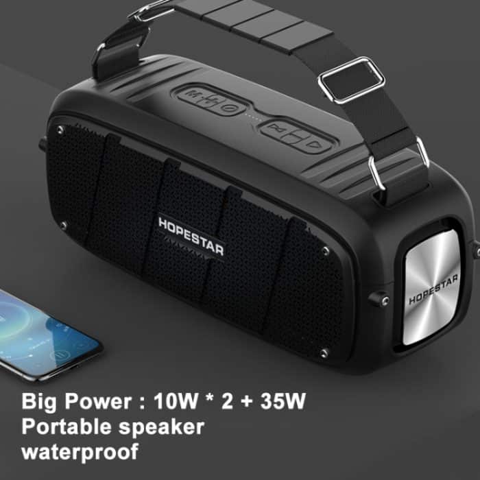 HOPESTAR A20 Pro TWS Tragbarer wasserdichter Outdoor-Subwoofer-Bluetooth-Lautsprecher mit Mikrofon, unterstützt Powerbank und Freisprechfunktion sowie U-Disk, TF-Karte und 3,5-mm-AUX, A20 Pro Black, A20 Pro Green, A20 Pro Blue, A20 Pro Red, A20 Pro Yellow – Bild 4
