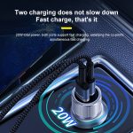 WK WP-C30 20W QC3.0 USB + PD UB-C / Typ-C-Schnittstelle Flash-Serie Auto-Schnellladegerät, WP-C30 (Blue), WP-C30 (Silver) – Bild 8