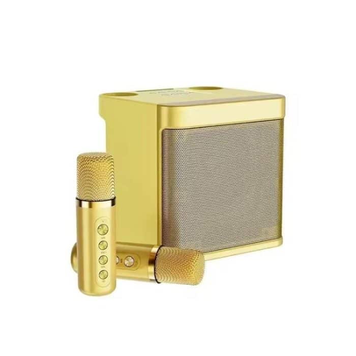 IP7G3861J.jpg YS-203 Bluetooth-Karaoke-Lautsprecher, kabelloses Mikrofon, YS-203 (Gold), YS-203 (Black), YS-203 (Red), YS-203 (Silver) – Bild 1
