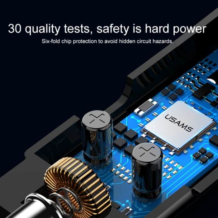 USAMS US-CC115 C21 Dual USB 3.4A Digitalanzeige Drahtloses FM-Autoladegerät, US-CC115 C21 – Bild 14