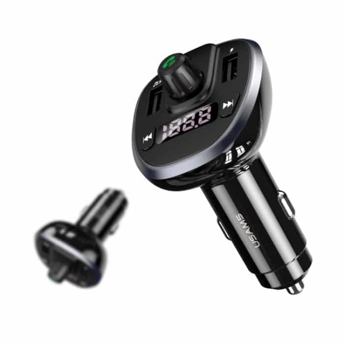 USAMS US-CC115 C21 Dual USB 3.4A Digitalanzeige Drahtloses FM-Autoladegerät, US-CC115 C21 – Bild 3