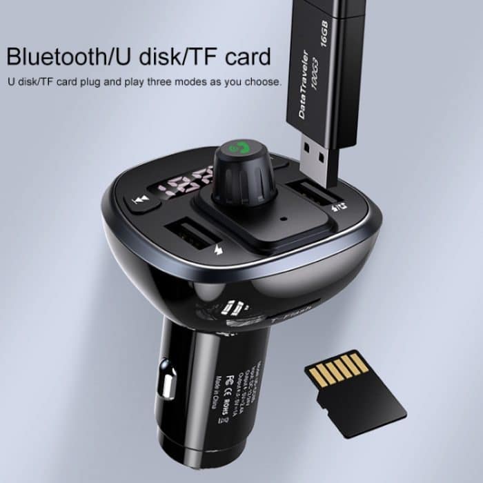USAMS US-CC115 C21 Dual USB 3.4A Digitalanzeige Drahtloses FM-Autoladegerät, US-CC115 C21 – Bild 6