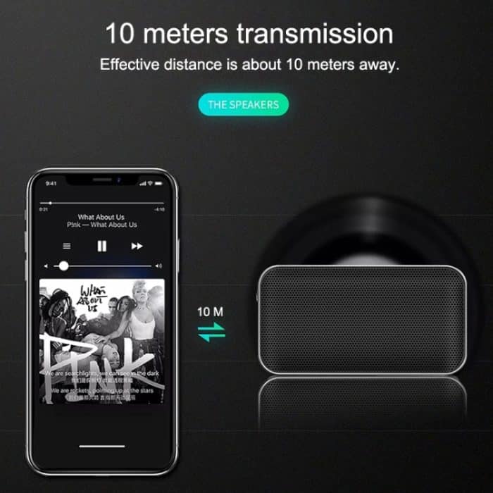 BT209 Tragbarer, ultradünner Mini-Bluetooth-Lautsprecher für den Außenbereich, unterstützt TF-Karte und Freisprechen, Black, Silver – Bild 11