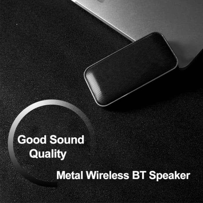 BT209 Tragbarer, ultradünner Mini-Bluetooth-Lautsprecher für den Außenbereich, unterstützt TF-Karte und Freisprechen, Black, Silver – Bild 8