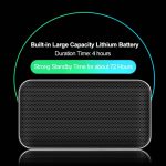 BT209 Tragbarer, ultradünner Mini-Bluetooth-Lautsprecher für den Außenbereich, unterstützt TF-Karte und Freisprechen, Black, Silver – Bild 10