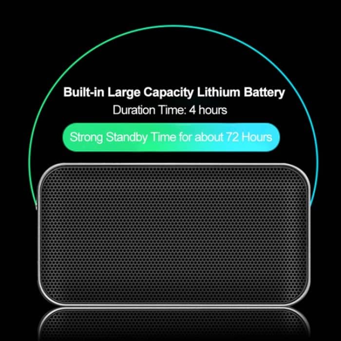 BT209 Tragbarer, ultradünner Mini-Bluetooth-Lautsprecher für den Außenbereich, unterstützt TF-Karte und Freisprechen, Black, Silver – Bild 10