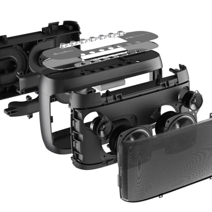 OneDer D1 60W tragbarer kabelloser HiFi-Bass-Bluetooth-Lautsprecher, unterstützt Freisprecheinrichtung / USB / AUX / TF – Bild 7