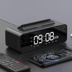 Oneder V06 Smart Sound Box Kabelloser Bluetooth-Lautsprecher, LED-Bildschirm-Wecker, unterstützt Freisprecheinrichtung, FM- und TF-Karte sowie AUX- und USB-Laufwerk – Bild 2