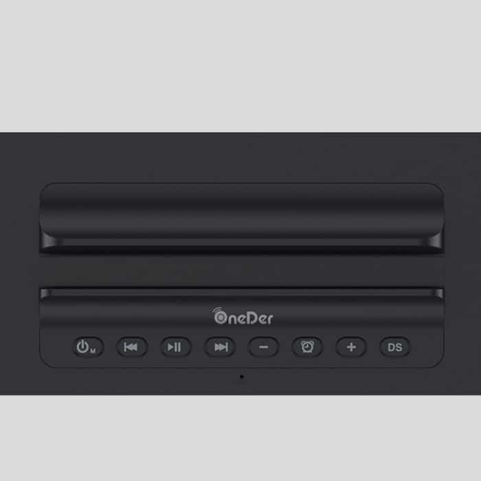 Oneder V06 Smart Sound Box Kabelloser Bluetooth-Lautsprecher, LED-Bildschirm-Wecker, unterstützt Freisprecheinrichtung, FM- und TF-Karte sowie AUX- und USB-Laufwerk – Bild 7
