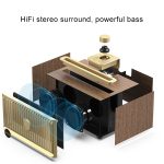 Tragbarer kabelloser Bluetooth-Lautsprecher Oneder V6, unterstützt Freisprecheinrichtung, FM- und TF-Karte sowie AUX- und USB-Laufwerk – Bild 4