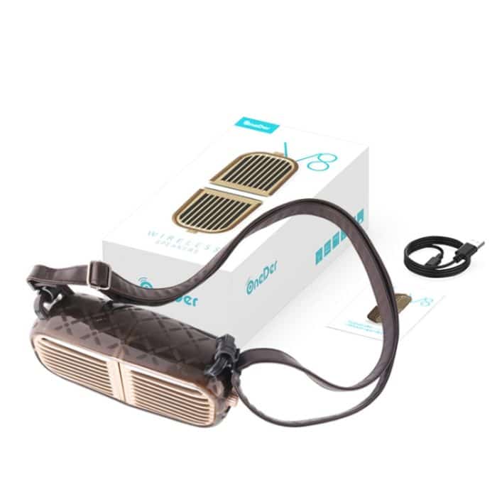 Oneder V8 magnetischer Saugpaar-Stereo-Soundbox, kabelloser Bluetooth-Lautsprecher mit Riemen, unterstützt Freisprecheinrichtung, TF-Karte, AUX und USB-Laufwerk – Bild 11