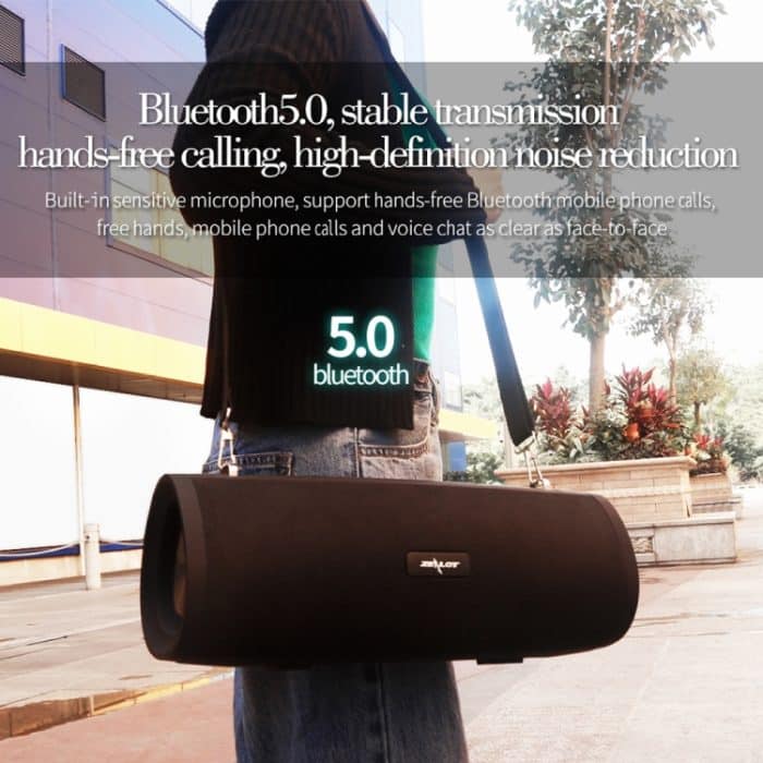 ZEALOT S39 Tragbarer Subwoofer, kabelloser Bluetooth-Lautsprecher mit integriertem Mikrofon, unterstützt Freisprechen, TF-Karte und AUX – Bild 5