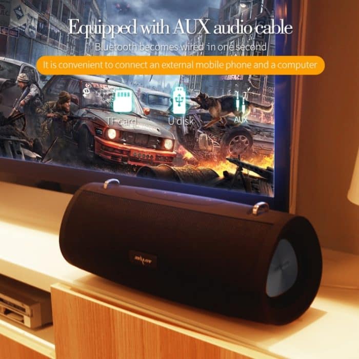 ZEALOT S39 Tragbarer Subwoofer, kabelloser Bluetooth-Lautsprecher mit integriertem Mikrofon, unterstützt Freisprechen, TF-Karte und AUX – Bild 6