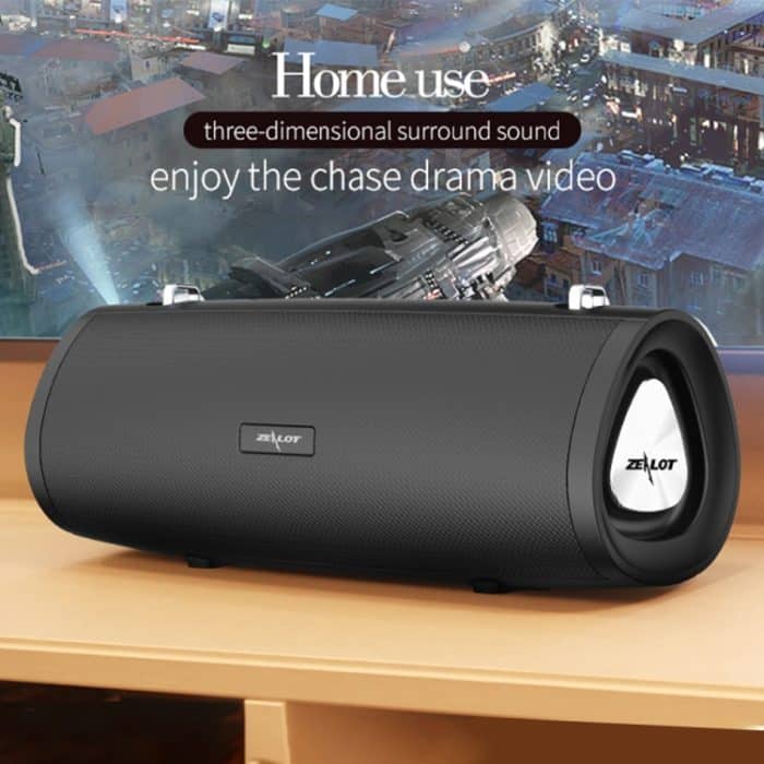 ZEALOT S39 Tragbarer Subwoofer, kabelloser Bluetooth-Lautsprecher mit integriertem Mikrofon, unterstützt Freisprechen, TF-Karte und AUX – Bild 10