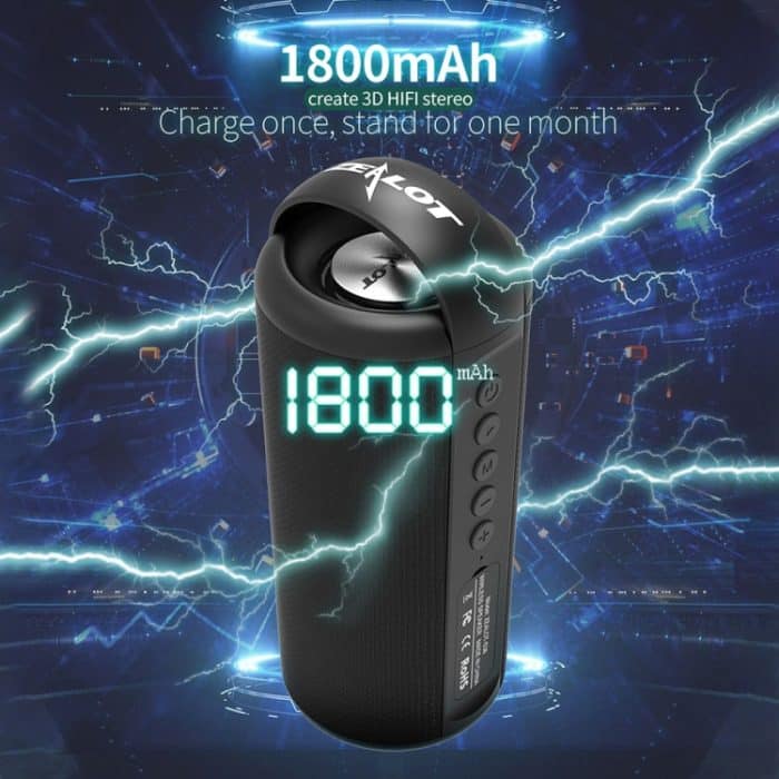 ZEALOT S36 Tragbarer kabelloser Bluetooth-Lautsprecher mit starkem Bass und integriertem Mikrofon, unterstützt Freisprechen, TF-Karte und AUX – Bild 8