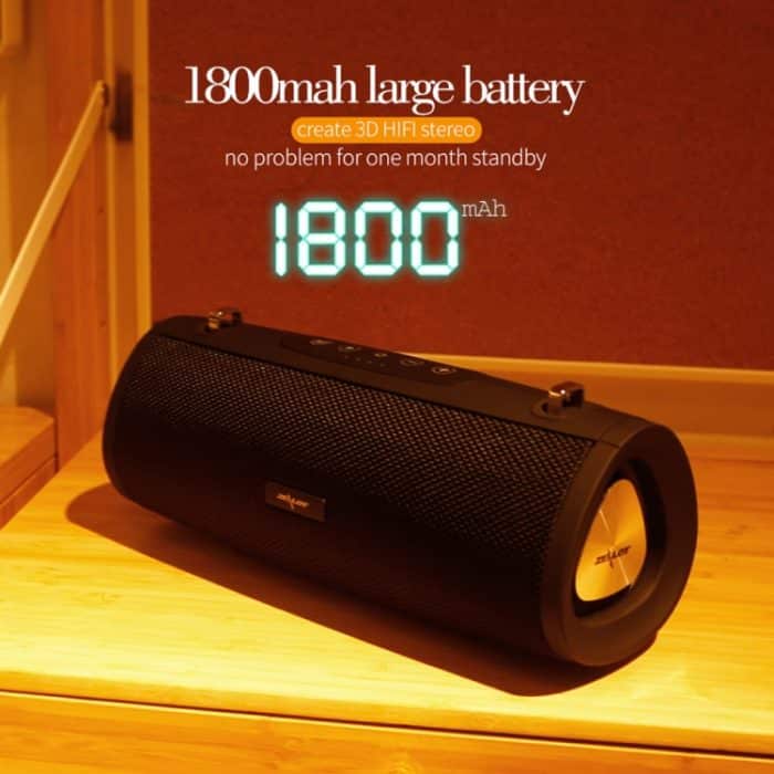 ZEALOT S38 Tragbarer Subwoofer, kabelloser Bluetooth-Lautsprecher mit integriertem Mikrofon, unterstützt Freisprechen, TF-Karte und AUX – Bild 6