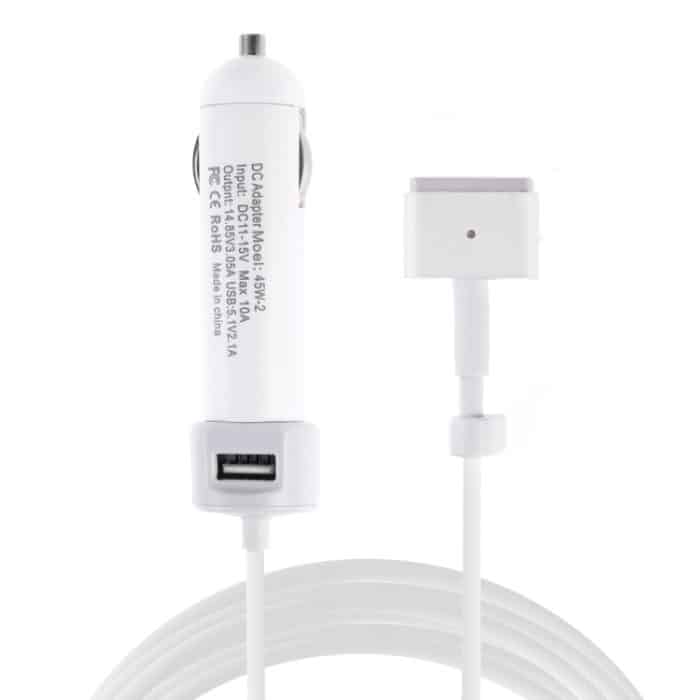 45W-2 5,1 V 2,1 A USB-Schnittstellen-Autoladegerät mit 14,85 V 3,05 A T MagSafe 2-Schnittstellen-Datenkabel, 14.85V 3.05A T MagSafe 2 – Bild 1