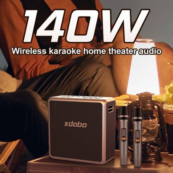 XDOBO King Max 140 W IPX5 wasserdichter tragbarer kabelloser Karaoke-Bluetooth-Lautsprecher – Bild 4