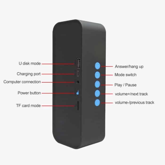 EBS-308 Tragbarer Mini-Wireless-Bluetooth-Subwoofer-Lautsprecher für den Außenbereich – Bild 2