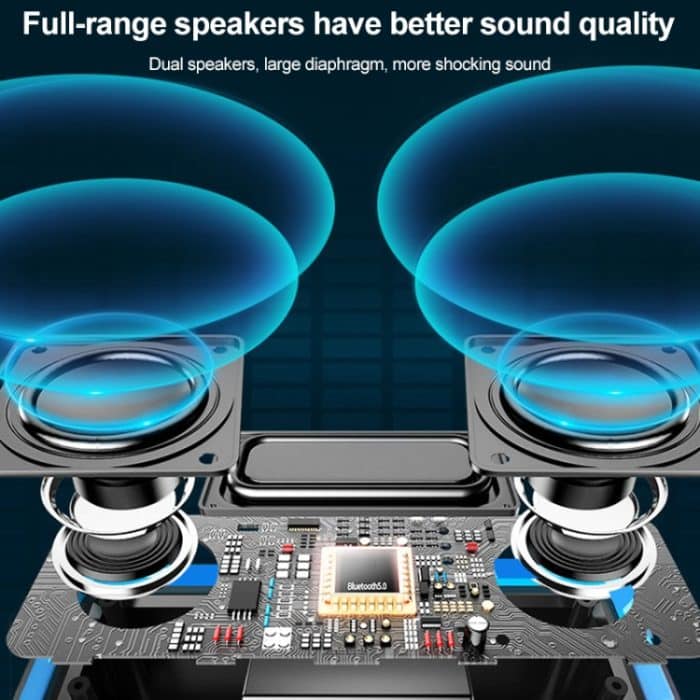 EBS-308 Tragbarer Mini-Wireless-Bluetooth-Subwoofer-Lautsprecher für den Außenbereich – Bild 4